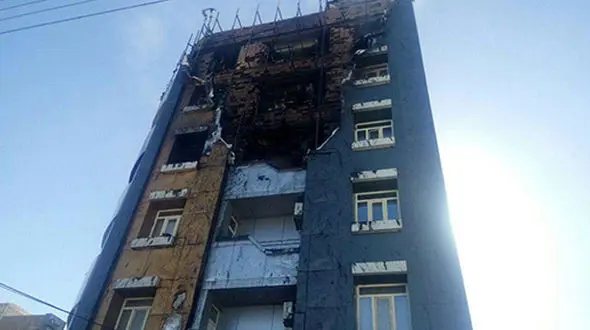 ساختمان مسکونی در زاهدان طعمه حریق شد +تصاویر