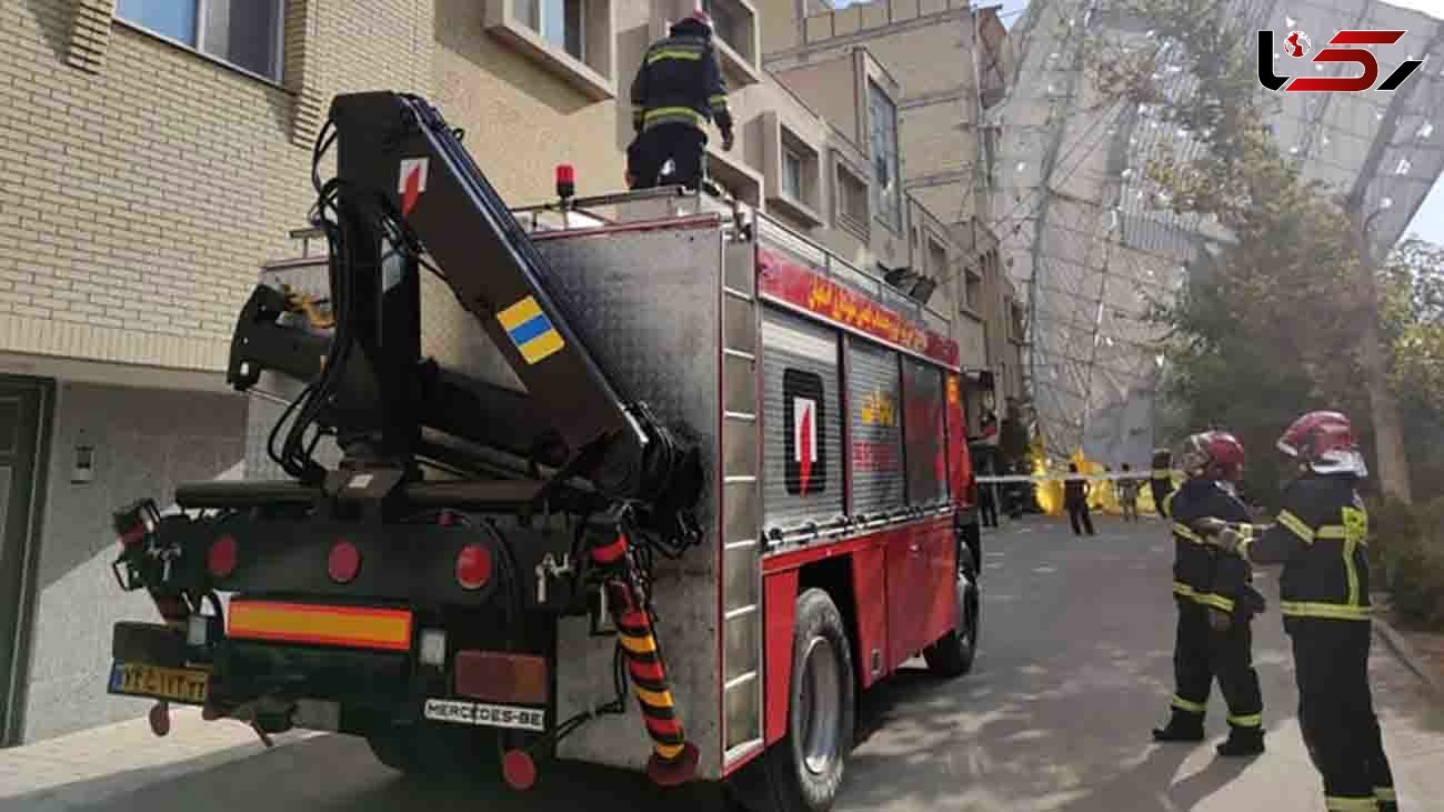 جزئیات سقوط داربست ساختمان در شهرک امیرحمزه