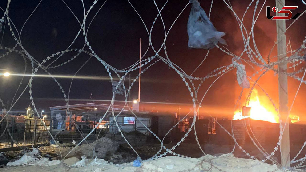 فیلم حمله پهپادی به تانکرهای سوخت در مرز عراق و سوریه + عکس  