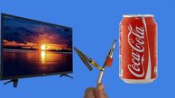  اگر قوطی فلزی کوکاکولا را به تلویزیون وصل کنید، چه اتفاقی می افتد؟ 