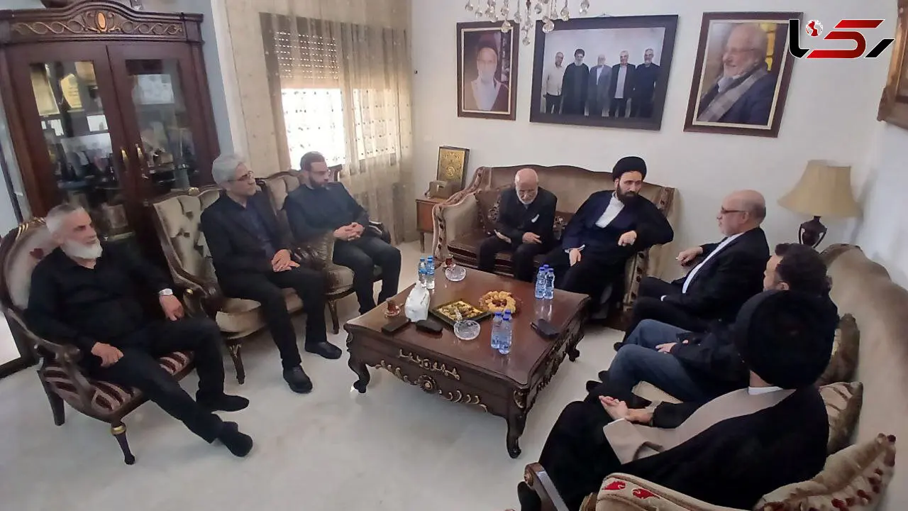دیدار نوه امام راحل(ره) با خانواده شهید نصرالله در بیروت