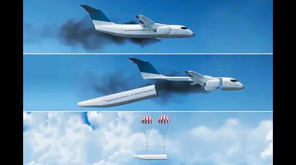 ویدیویی جالب از کابین هواپیمایی که قابلیت جدا شدن دارد 