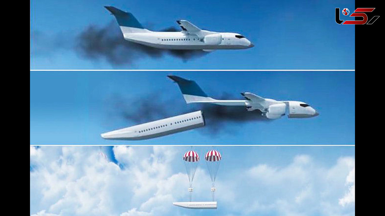 ویدیویی جالب از کابین هواپیمایی که قابلیت جدا شدن دارد 