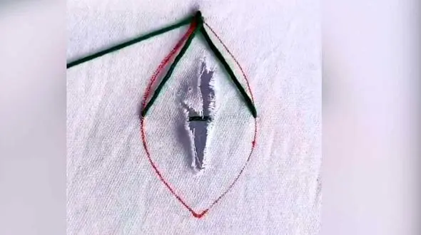 چطور پارچه پاره شده را رفو کنیم؟  + فیلم