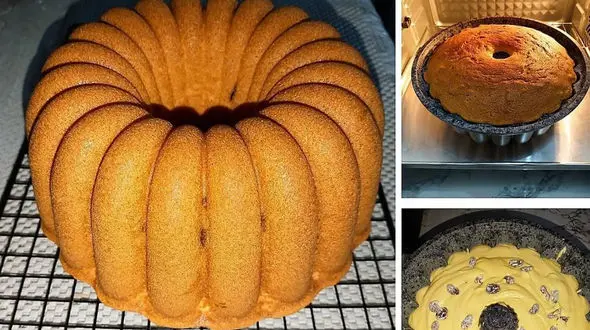 عصرونه امروز؛ آموزش کیک پنبه ای کشمشی 