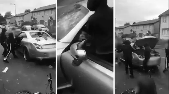 تکه تکه کردن ماشین گران قیمت به دست نوجوانان کم سن و سال / صاحب خودرو اینها را آزار داده بود + فیلم