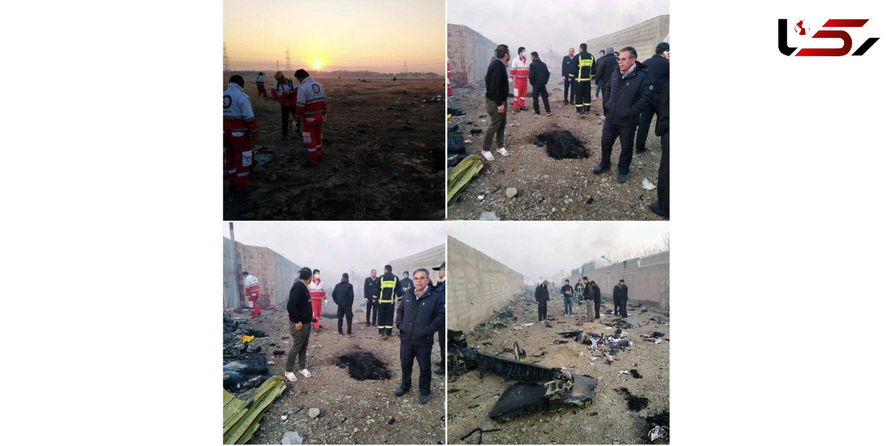 سقوط هواپیمای اوکراینی در نزدیکی فرودگاه امام تهران +فیلم و عکس