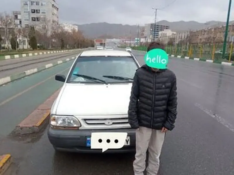 توقیف یک خودرو با رانندگی کودک ۱۰ ساله 