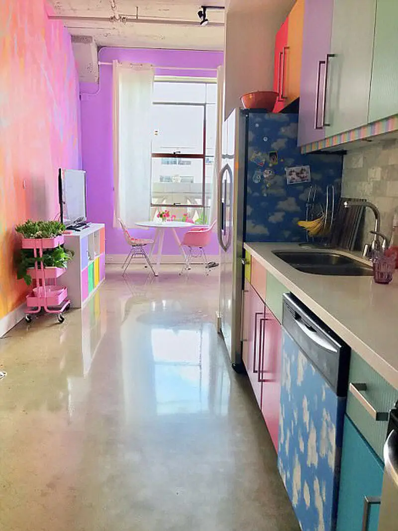 دکوراسیون زیبای خانه زن آمریکایی