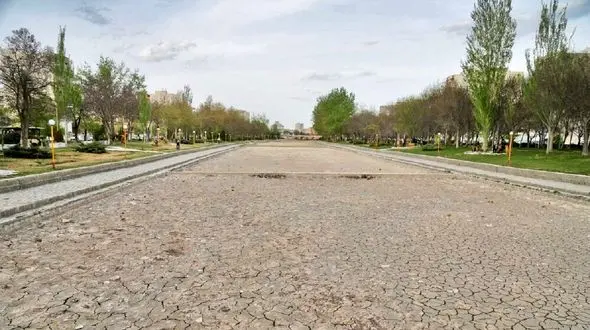 رودخانه دائمی «بالیقلو چای» اردبیل برای اولین بار در 100 سال اخیر کاملا خشک شد