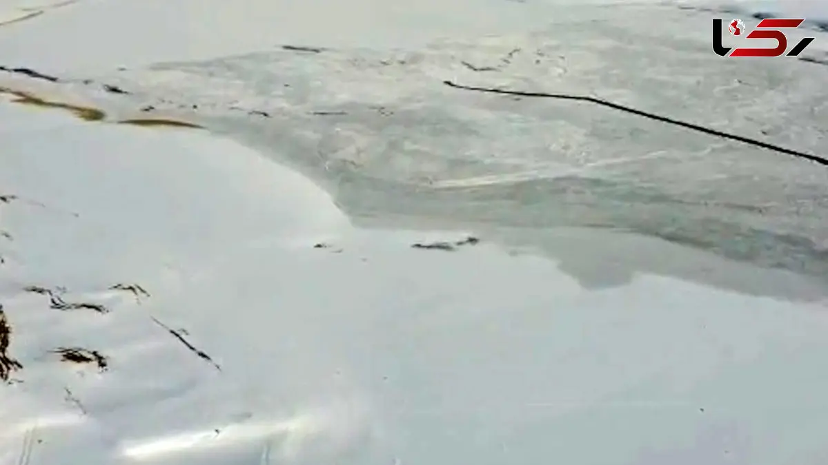 فیلم مناظر زمستانی و یخ زده زاینده رود