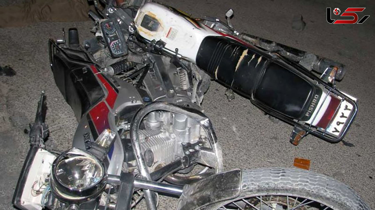 3 کشته و زخمی بر اثر برخورد موتورسیکلت ها در قزوین 