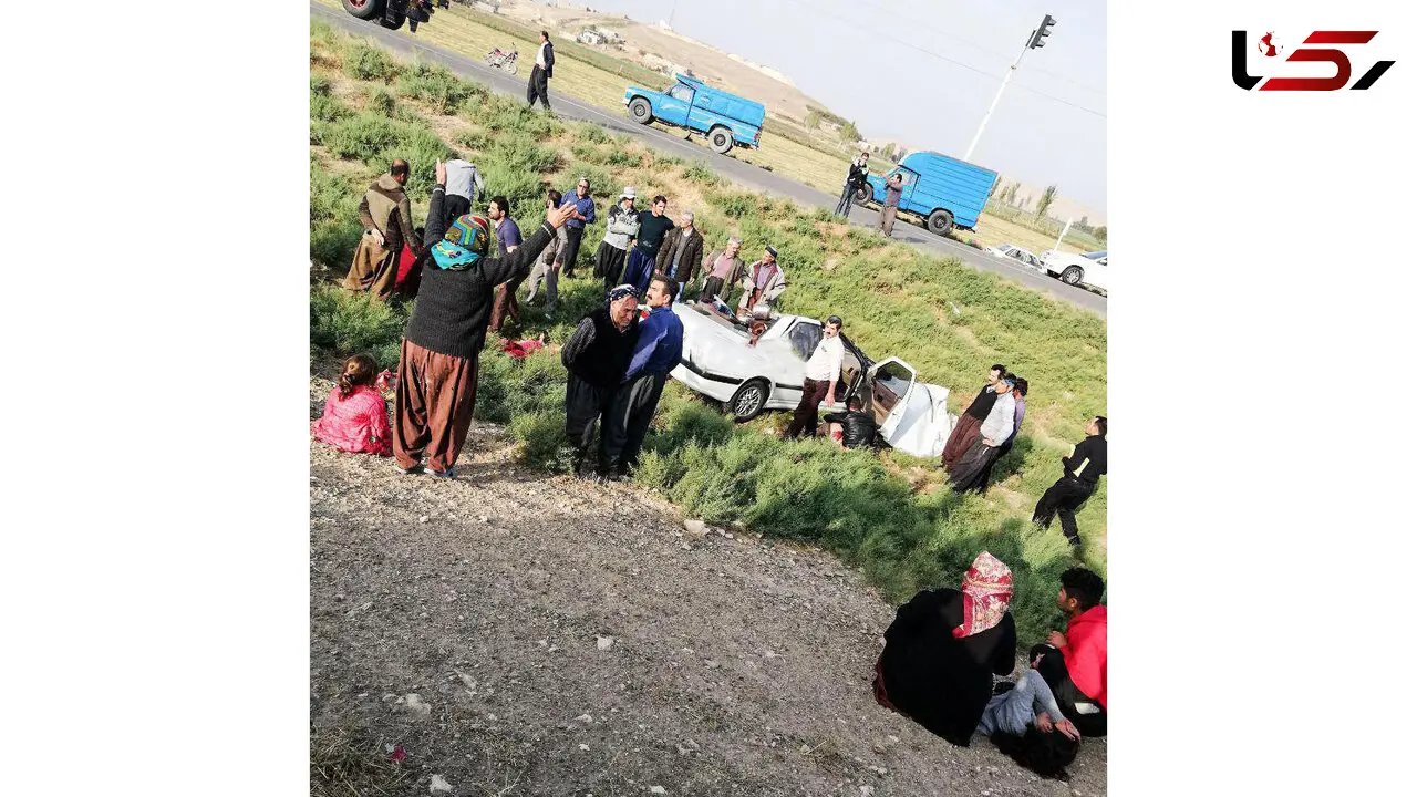 تصادف مرگبار پژو پارس با کامیون در بوکان +عکس