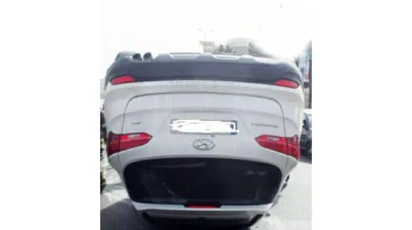 تصویری باورنکردنی از چپ کردن ایمن ترین ماشین جهان + عکس