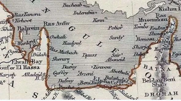 سند حاکمیت ایران بر جزایر سه گانه خلیج فارس وقتی امارات روی نقشه نبود !