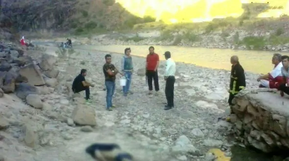 مرگ دردناک 3 جوان در رودخانه قزل اوزن + عکس 