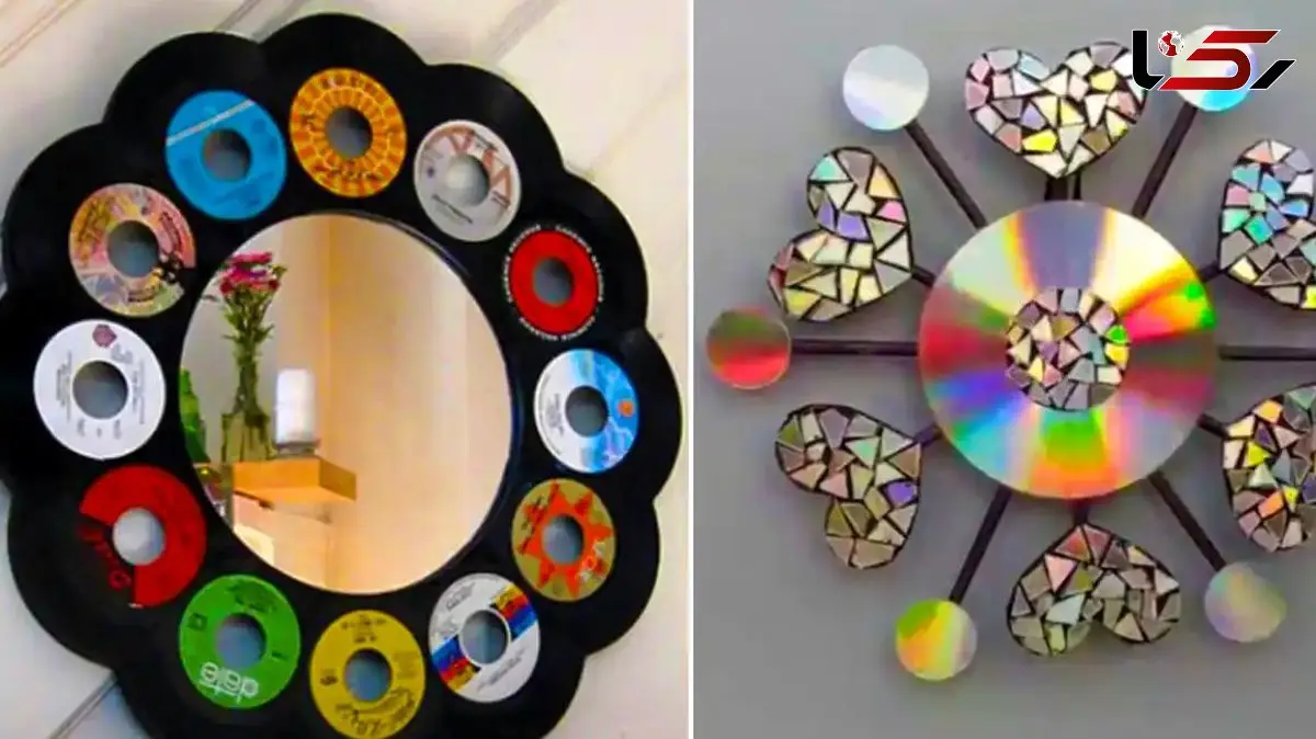 با سی دی‌ های قدیمی خانه‌ ات را خاص کن! جذاب‌ ترین ایده‌ های دکور + 15 مدل پیشنهادی