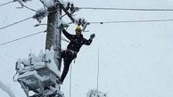 قطع برق ۶۰ روستا در لرستان بر اثر بارش سنگین برف 