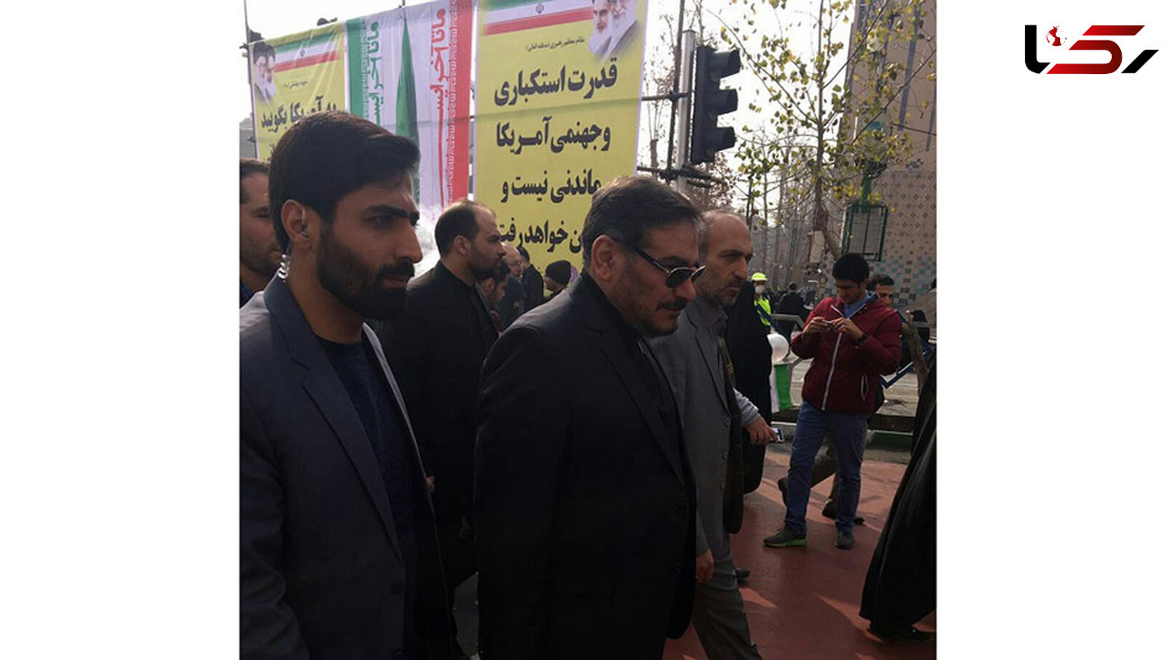 دبیر شورای عالی امنیت ملی در راهپیمایی 22 بهمن + عکس