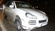 تصادف شبانه خودروهای میلیاردی در بزرگراه چمران تهران