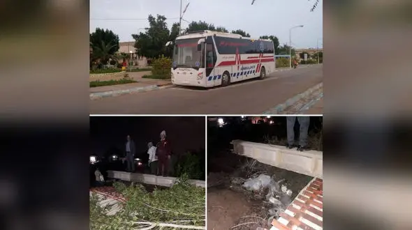 طوفان در خرمشهر 2 تیربرق را شکست + عکس و جزییات