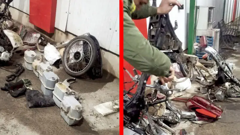 موتورسیکلت های سرقتی