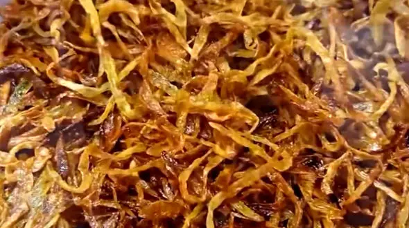 طرز تهیه پیاز داغ خونگی / فیلم