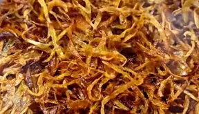 طرز تهیه پیاز داغ خونگی / فیلم