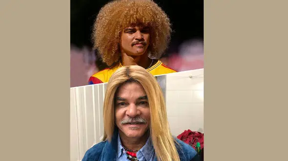 مدل موی عجیب و غریب ستاره سابق فوتبال کلمبیا +عکس