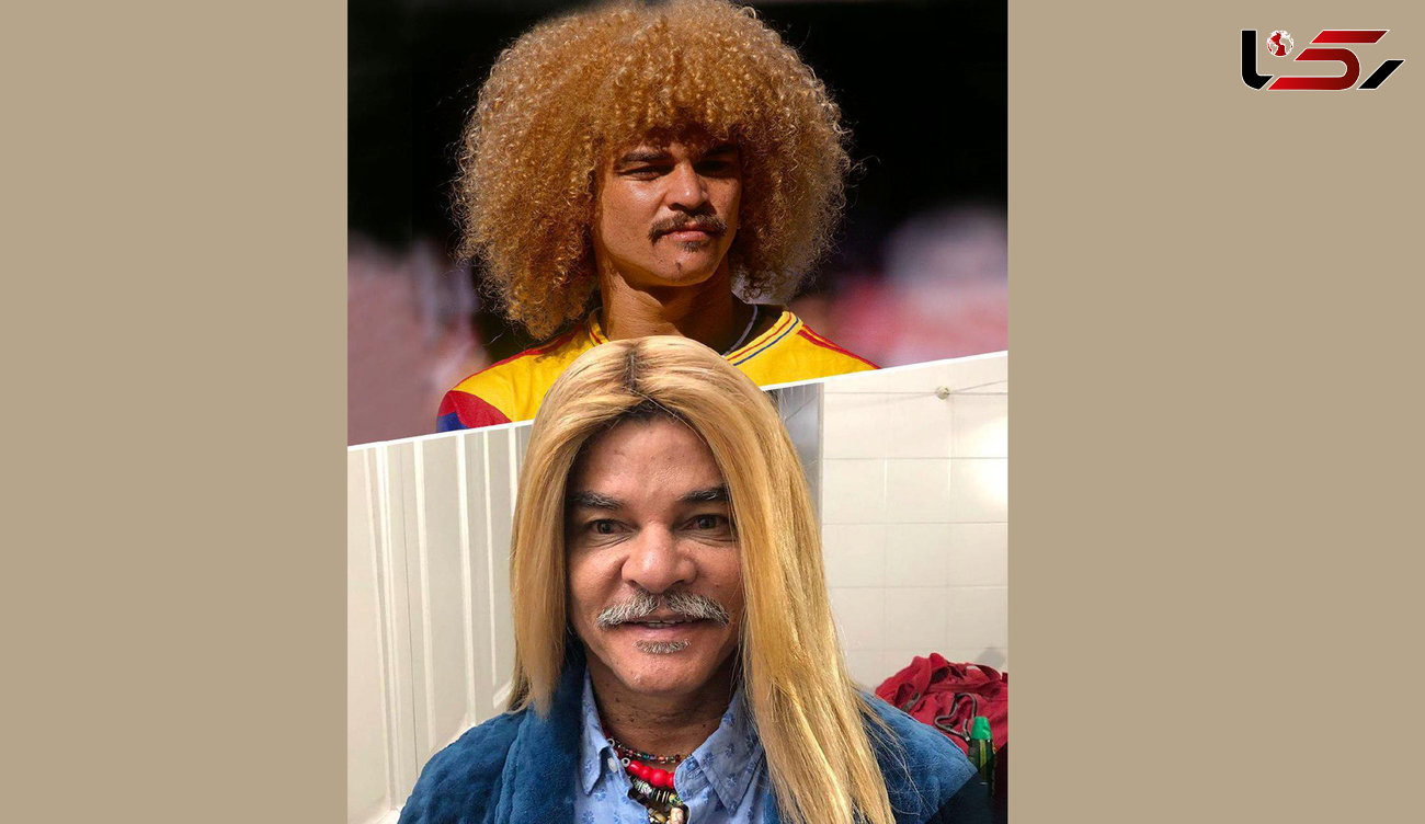 مدل موی عجیب و غریب ستاره سابق فوتبال کلمبیا +عکس