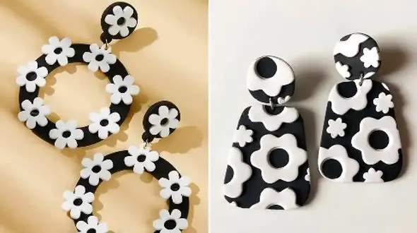 گوشواره‌ های سفید و مشکی؛ ترکیبی از شیک‌ پوشی و ظرافت برای همه مناسبت‌ ها