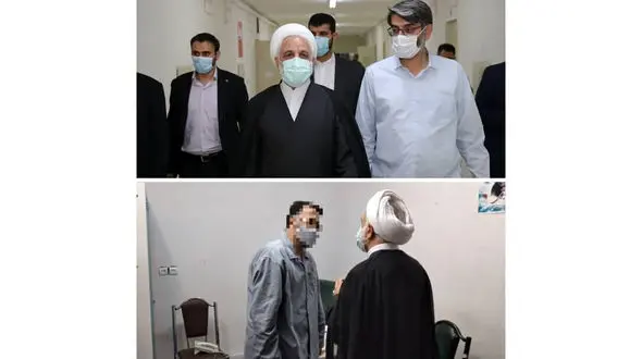 رییس قوه قضاییه از بندهای امنیتی زندان اوین بازدید کرد + فیلم