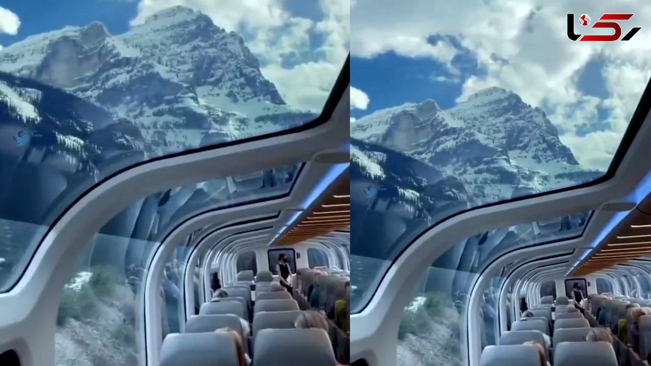 ببینید / سفر با قطار مسافربری در رشته کوههای راکی در کانادا + فیلم