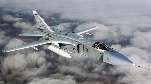 سقوط یک فروند بمب افکن سوخوی روسیه