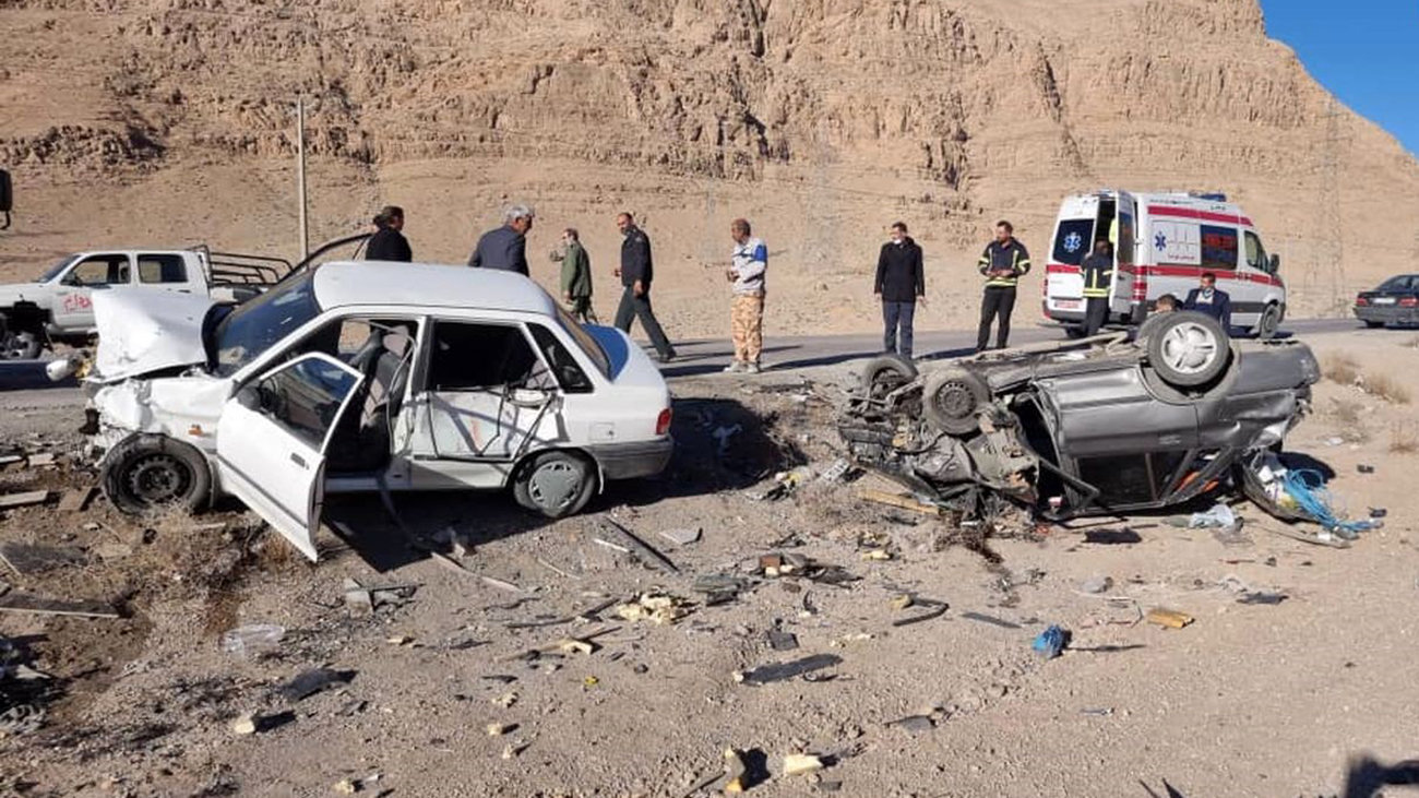 6 کشته و زخمی در تصادف 2 خودروی پراید در جاده جنگل گلستان