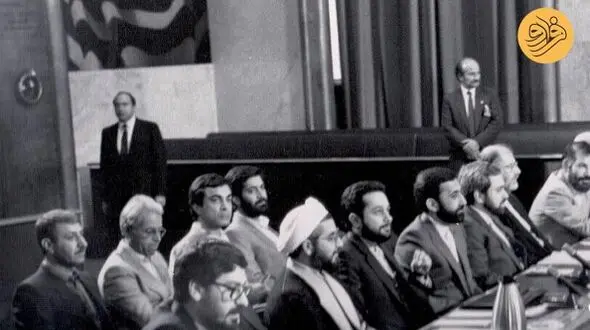 عکس تاریخی تیم مذاکره‌کننده ایرانی قطعنامه 598