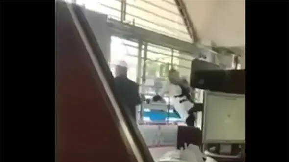 جدیدترین فیلم از کتک خوردن زن تهرانی در بانک! / پشت پرده فاش شد