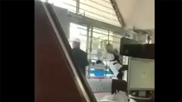 جدیدترین فیلم از کتک خوردن زن تهرانی در بانک! / پشت پرده فاش شد