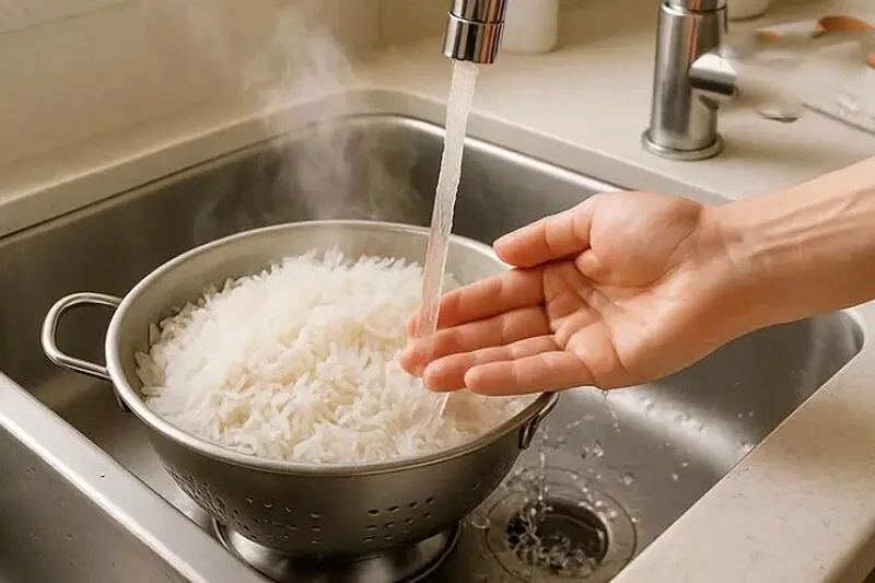 آماده کردن برنج