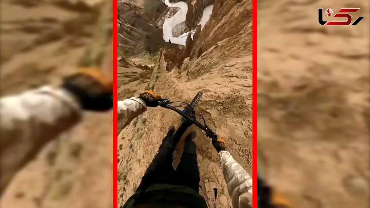 فیلم هیجان دوچرخه سواری سریع در کوهستان