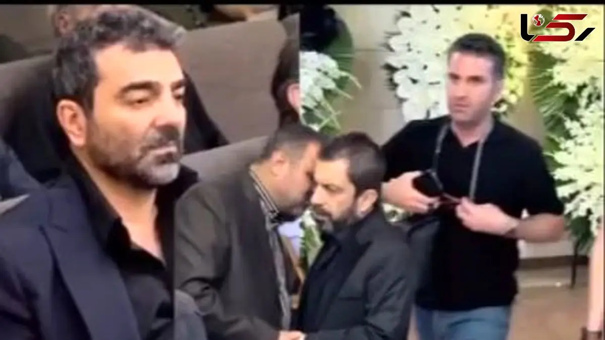 فیلم حضور پررنگ کمدین های سیاهپوش در مراسم ختم پدر عباس جمشیدی فر / ببینید