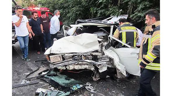 5 عکس از صحنه تصادف زنجیره ای در شهریار