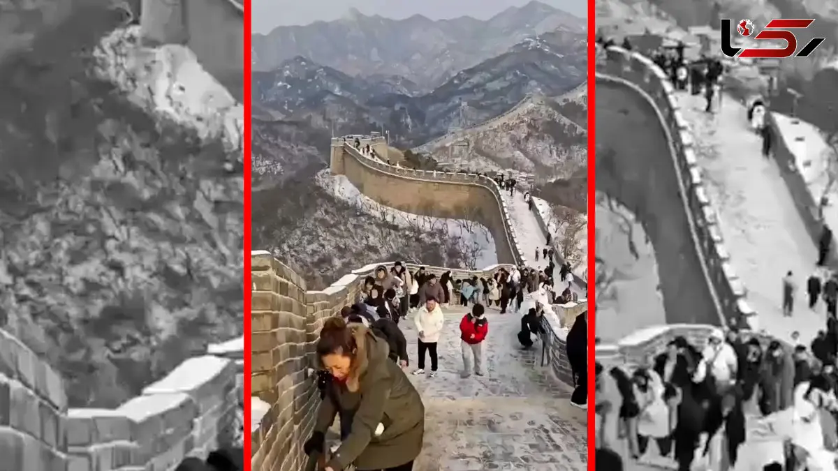 فیلم یخبندان و لغزندگی در دیوار تاریخی چین
