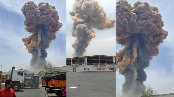 علت حادثه مشخص شد / انفجار مهیب مخزن آمونیاک اسکله شهید رجایی بندرعباس