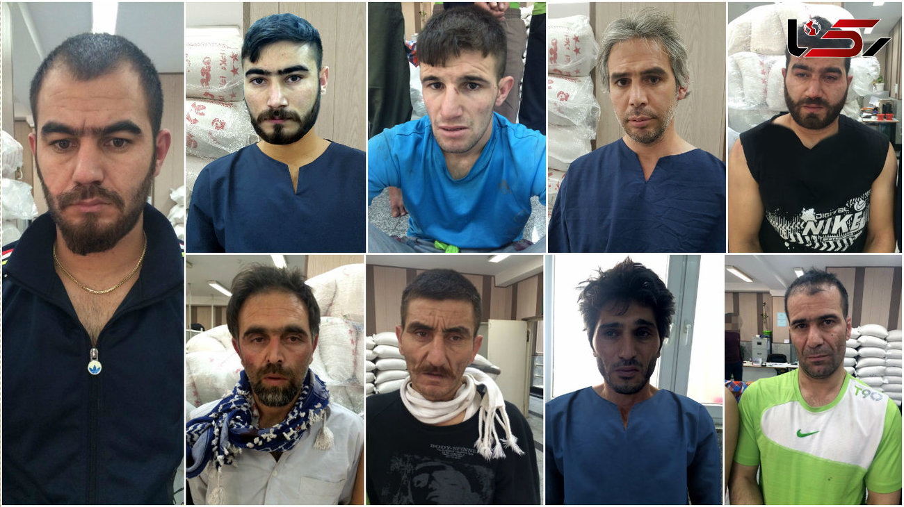 راهزنان بزرگراه های تهران 9 مرد خبیث بودند+عکس های متهمان