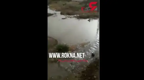 هدررفتن آب شرب  در نجف‌آباد + فیلم 