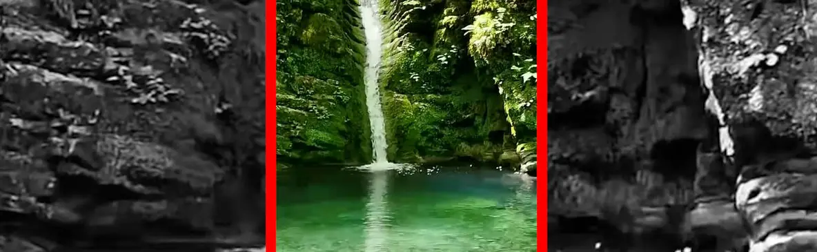 فیلم مناظر دیدنی آبشار کیامید در مازندران