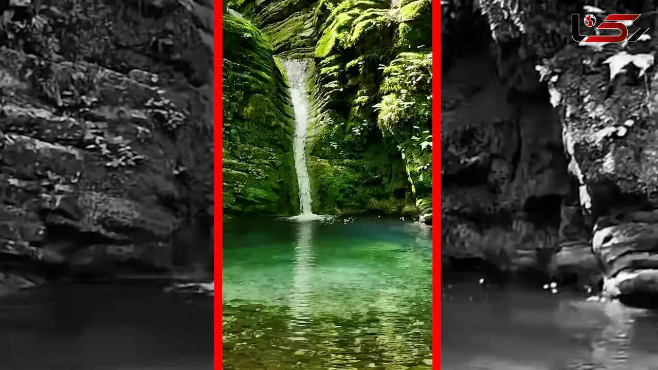 فیلم مناظر دیدنی آبشار کیامید در مازندران