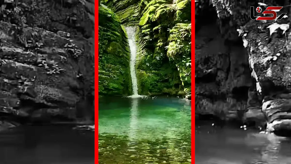 فیلم مناظر دیدنی آبشار کیامید در مازندران