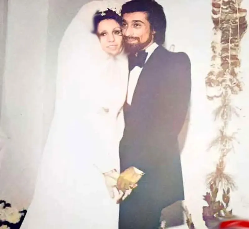 انوشیروان ارجمند و همسرش 